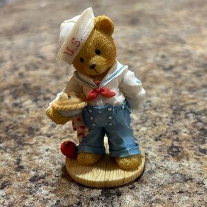 Cherished Teddies Sailor Bear Figurine - Blue and White